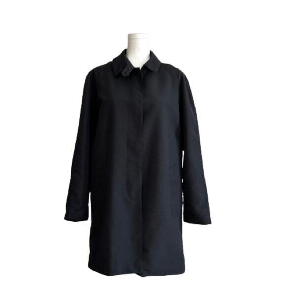 Jheri Richards Black Pink Lining Pockets Lightweight Jacket Coat Size 10 - Picture 15 of 15